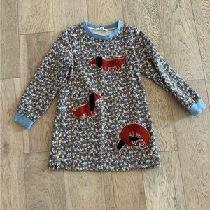 knee length dresses for ladies Minna Collared Woven Dress-Pink Owl Embroidery main image 1